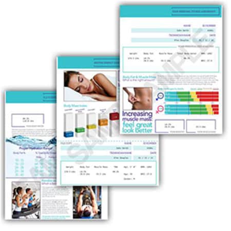 Health-O-Meter llustrated Printout Stationary, Athletic HealthOMeter-IPO-ATH